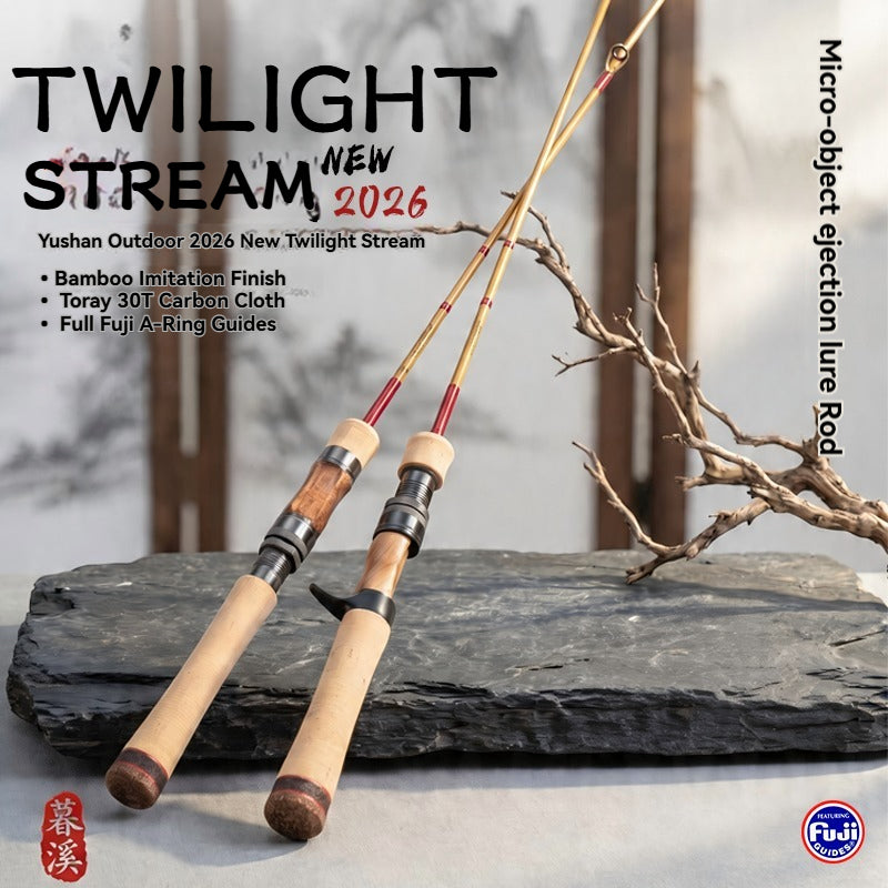 YUSHAN OUTDOOR Twilight Stream UL Fishing Rod 2026 | Bamboo-Finish Lure Rod