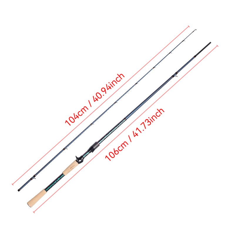 YUSHAN outdoor Soul Devouring Finesse Worm Rod | Magnetic Baked Paint, Full Fuji SIC, 4A Cork Grip, M/MH