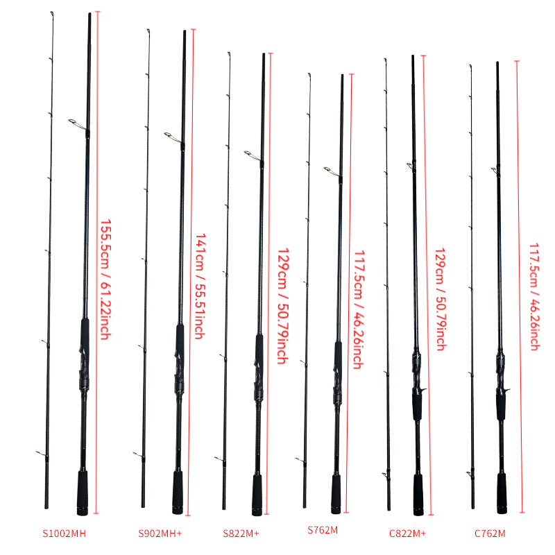YUSHAN OUTDOOR CANGMING Series Long-Casting Lure Rod | Spinning & Casting | M/M+/MH/MH+