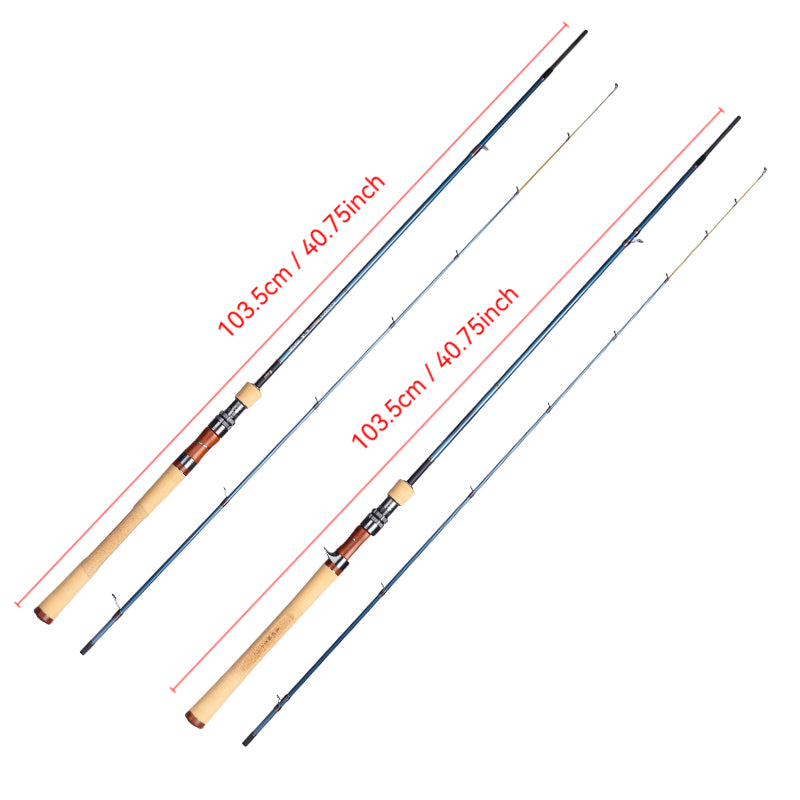 YUSHAN OUTDOOR Flower Stream Pro Max Hybrid-Action Lure Rod (UL Tip / ML Blank) – Sky Blue