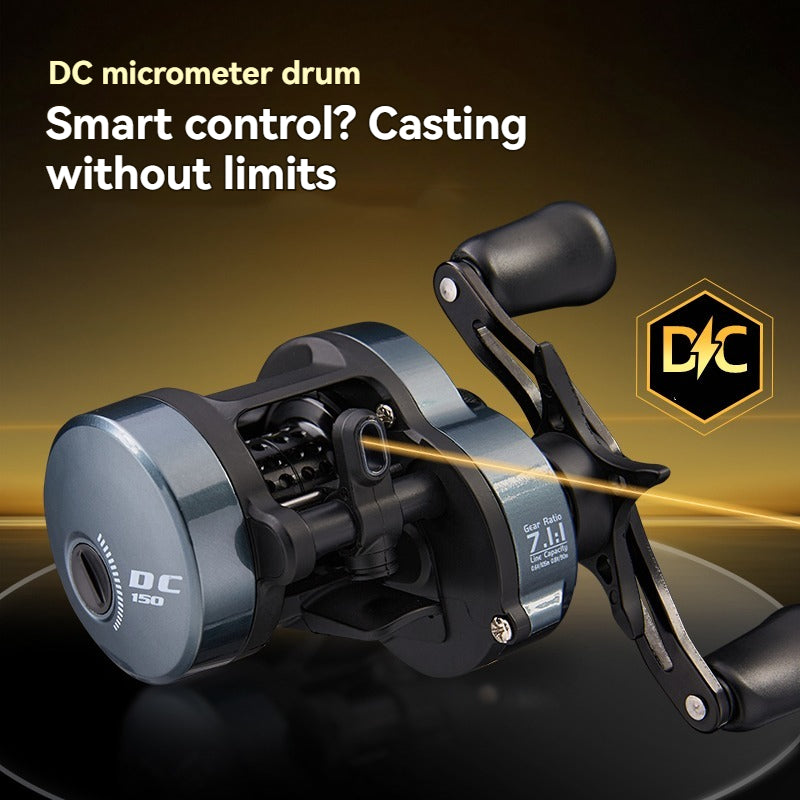 KEDI DC150 Pro Baitcasting Reel | DC Brake, 6+1 Sealed BB, Aluminium Spool 15.7g, 162g, Casts from 2g