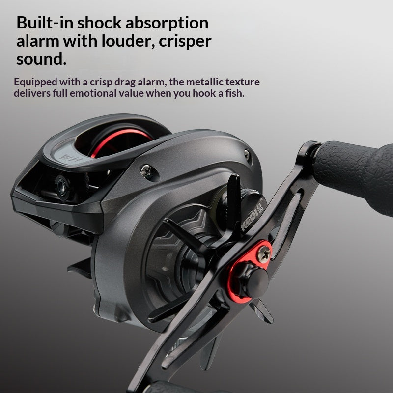 KEDI Black Cry DC Baitcasting Reel | DC Intelligent Brake, Brass Gears, 5th-Gen Drag Alarm, Left/Right Hand