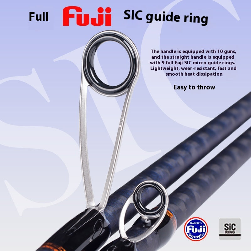 YUSHAN outdoor Soul Devouring Finesse Worm Rod | Magnetic Baked Paint, Full Fuji SIC, 4A Cork Grip, M/MH