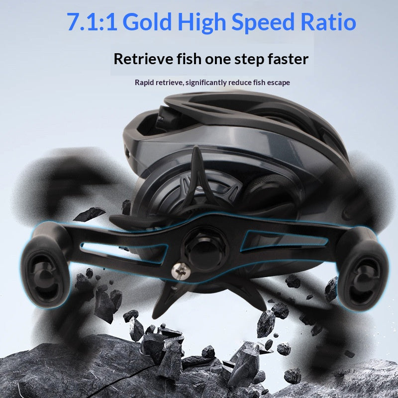 KEDI DC150 Baitcasting Reel | DC Electronic Brake, G1 Hard Aluminium Gear, Hollow Spool, 165g, Left/Right Hand
