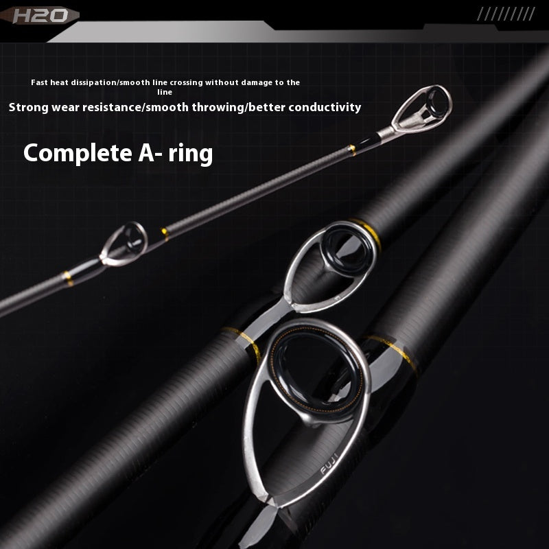 YUSHAN outdoor H20 Lure Rod | Toray 30T + T1100 Carbon, Full Fuji A-Ring, Tri-Section Cork Grip
