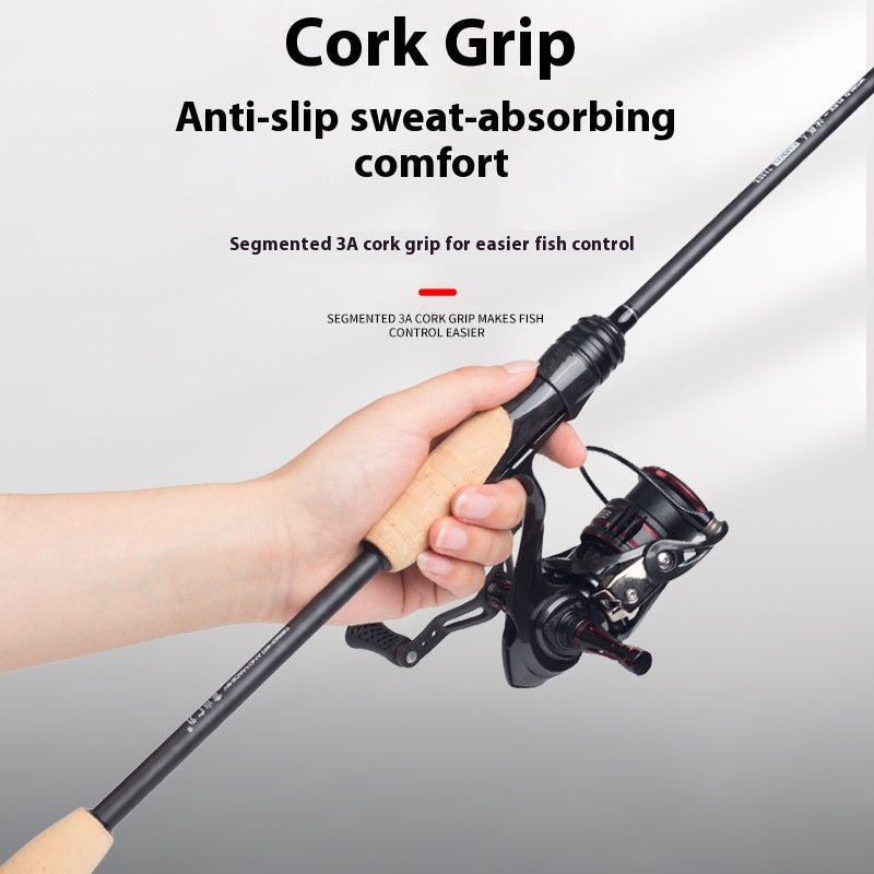 YUSHAN outdoor MUMA Root UL/L Spinning Lure Rod | Fuji SIC Guides + 3A Cork Grip