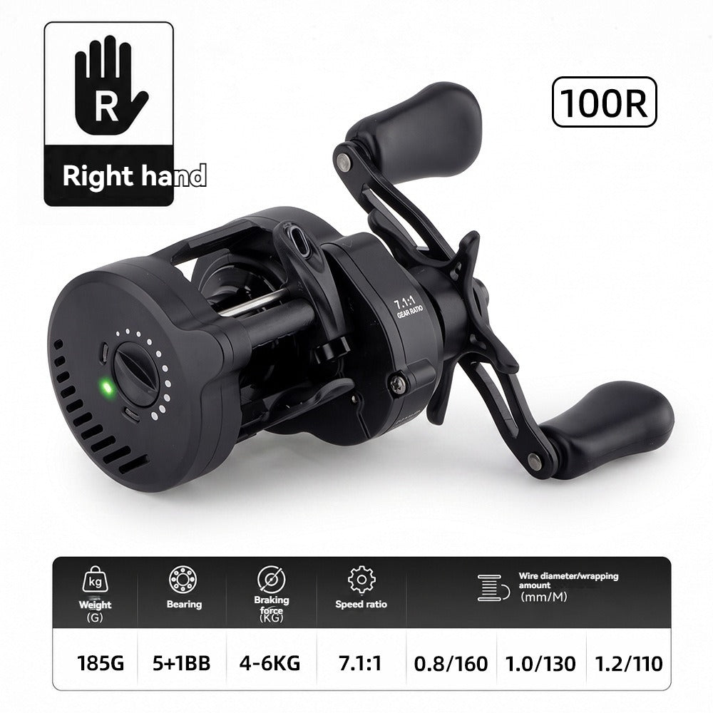N3 DC Electronic Brake Baitcasting Reel | SDC Smart Brake, 5+1 BB, 7.1:1, 185g, Drag Clicker, Left/Right Hand