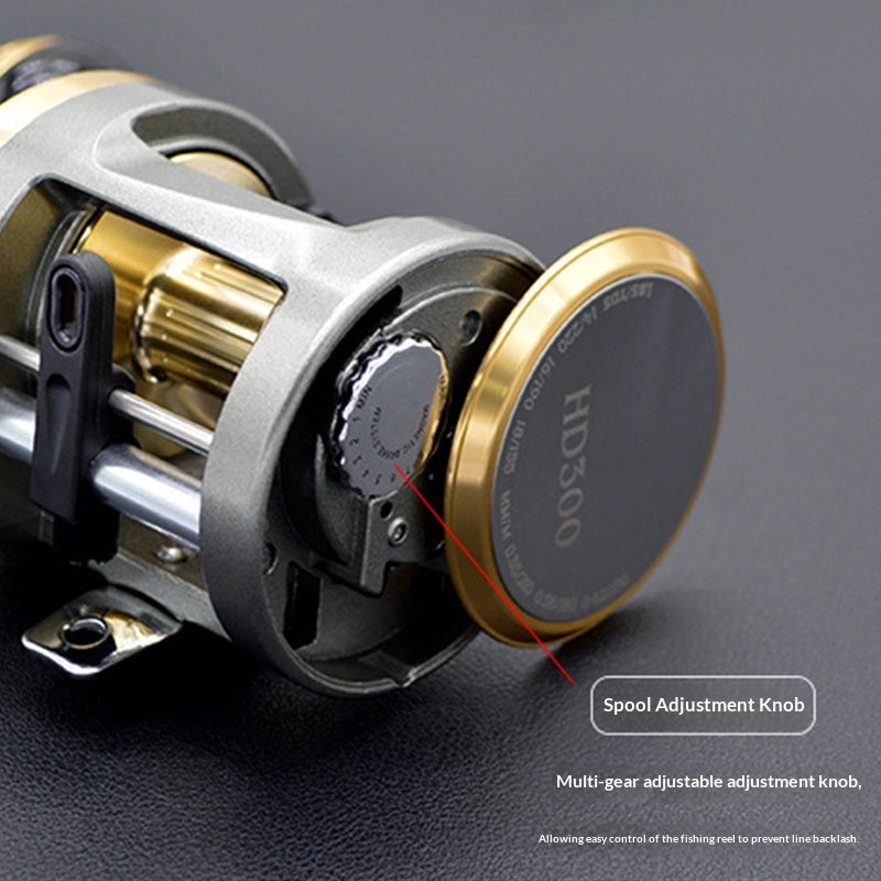 ABRE HD300/HD301 Slow Jigging Drum Reel | 10BB Magnetic Brake, Aluminium Arm, Ceramic Guide, Left/Right Hand