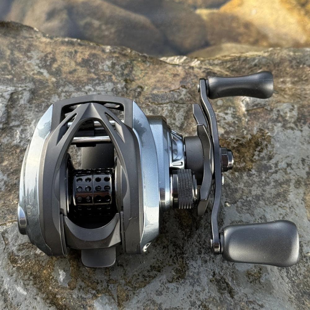 KEDI DC150 Baitcasting Reel | DC Electronic Brake, G1 Hard Aluminium Gear, Hollow Spool, 165g, Left/Right Hand
