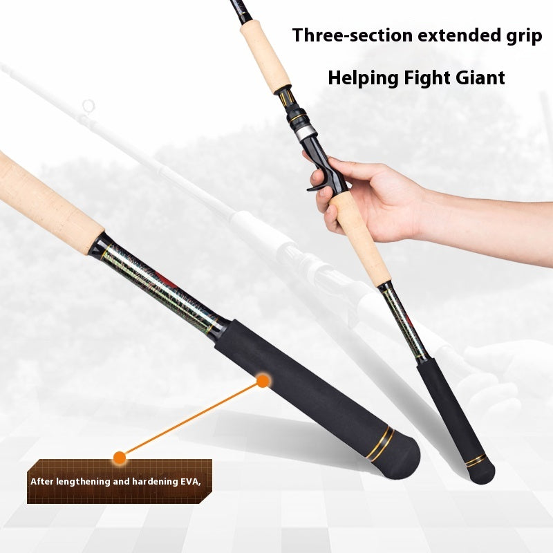 YUSHAN outdoor H20 Lure Rod | Toray 30T + T1100 Carbon, Full Fuji A-Ring, Tri-Section Cork Grip