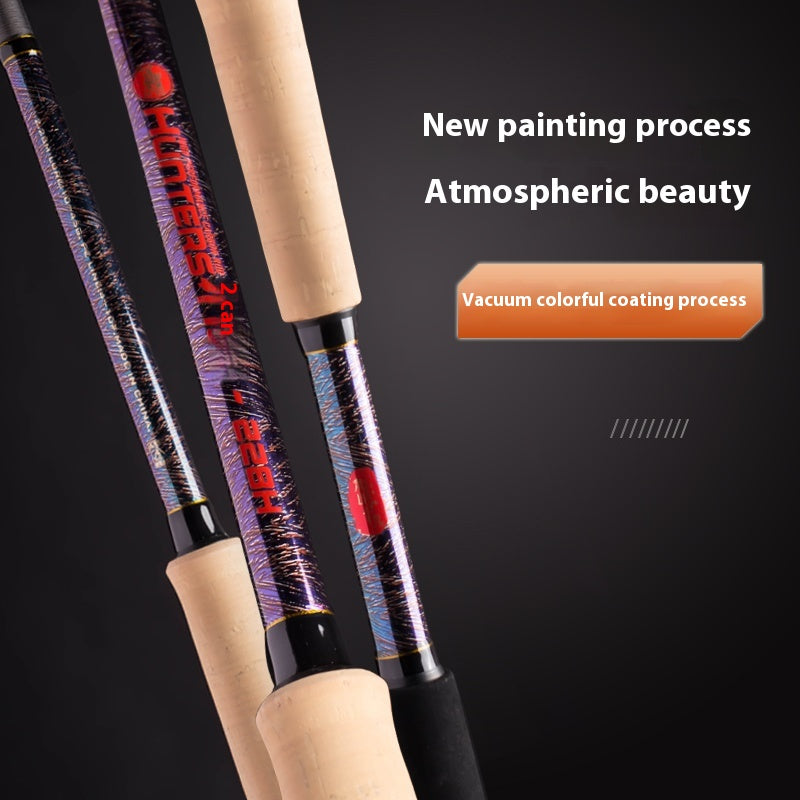 YUSHAN outdoor H20 Lure Rod | Toray 30T + T1100 Carbon, Full Fuji A-Ring, Tri-Section Cork Grip