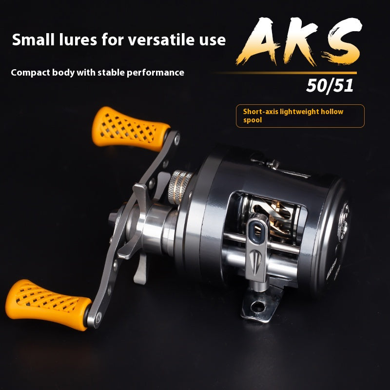 SABRE AKS Drum Baitcasting Reel | 11+1 BB, 9cm Extended Aluminium Arm, Brass Gears, Magnetic Brake, 192g, 6.2:1, Left/Right Hand