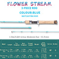 YUSHAN OUTDOOR Flower Stream PLUS 3-Section Travel Lure Rod