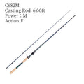 YUSHAN outdoor Soul Devouring Finesse Worm Rod | Magnetic Baked Paint, Full Fuji SIC, 4A Cork Grip, M/MH
