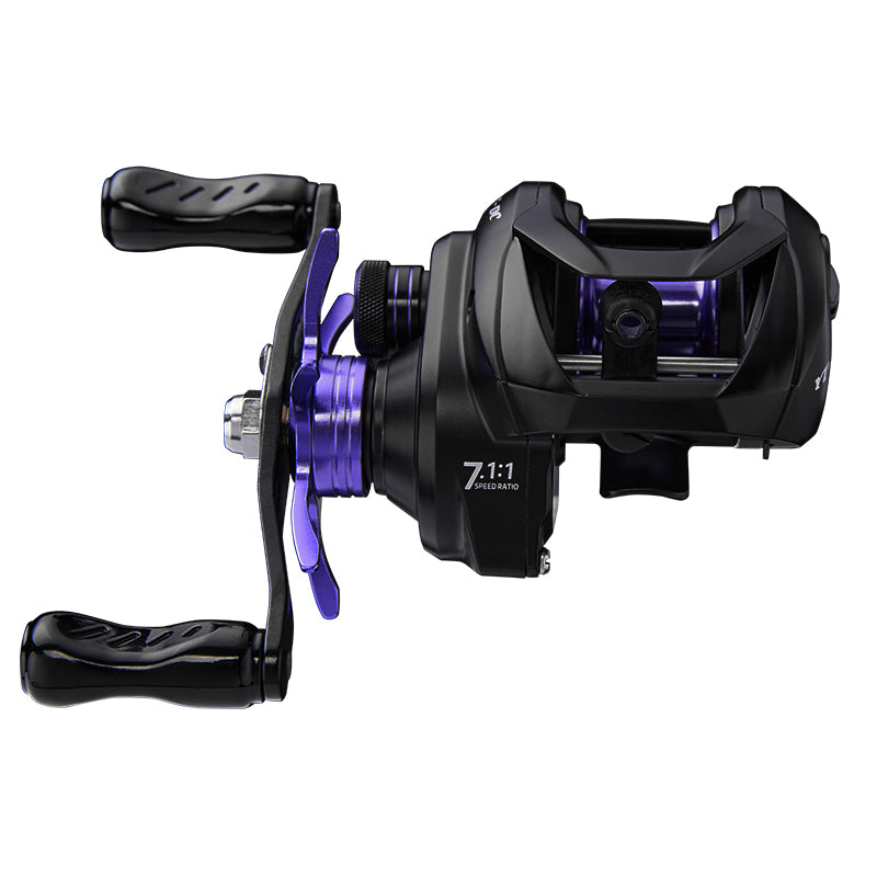 YUSHAN OUTDOOR YT-DC Baitcasting Reel | DC Intelligent Brake, Brass Gears, Ceramic Outlet, 186g, Casts from 2g, Left/Right Hand